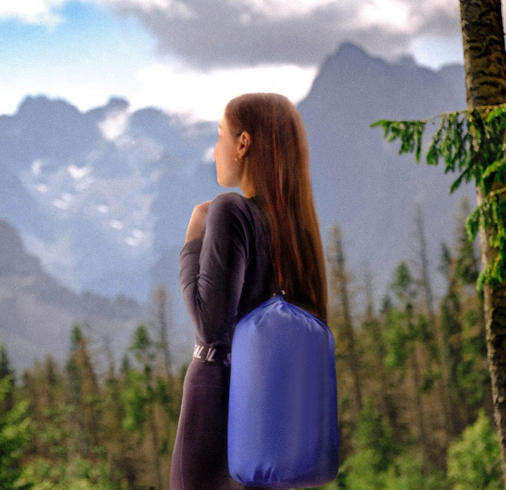 Туристичний Спальний мішок - ковдра 2в1 з чохлом Trizand (S10249) Синій Нововолинськ - фото 9