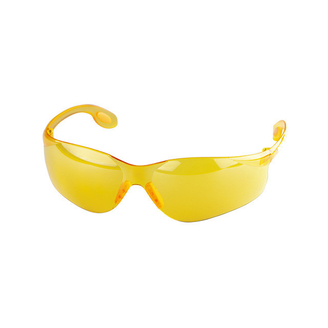 Окуляри захисні, жовті, лінзи полікарбонат, заушники полікарбонат, захист від удару INTERTOOL SP-0086 Київ - фото 2