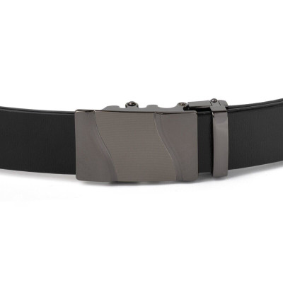 Ремінь Vintage Чоловічий з пряжкою хвиля Чорний (20250) Вінниця - фото 4