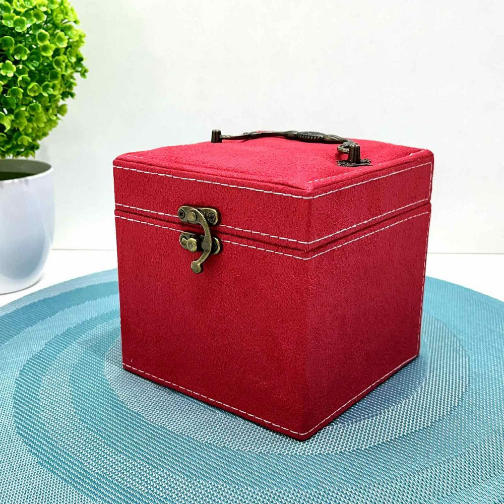 Набір для творчості прикраси дзеркальце набір намистин та підвісок основи для браслетів та намиста пінцет у валізі Червоний Чернигов - изображение 3