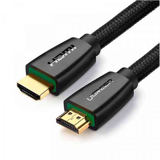 Кабель HDMI M - M, 5.0 м, V1.4 With Braid 4K@30Hz, HD118 UGREEN Чорний (40412) Київ