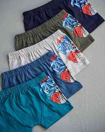 Боксеры мальчиковые детские - микс Racer. Набор из 5 шт. Nicoletta 41098 1-2 Киев