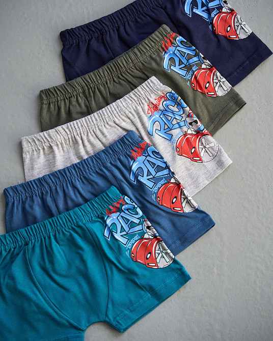 Боксеры мальчиковые детские - микс Racer. Набор из 5 шт. Nicoletta 41098 1-2 Киев - изображение 1