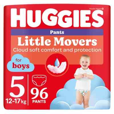 Підгузки Huggies Little Movers/Pants 5 (12-17 кг) для хлопчиків 96 шт (5029054568163) Вінниця