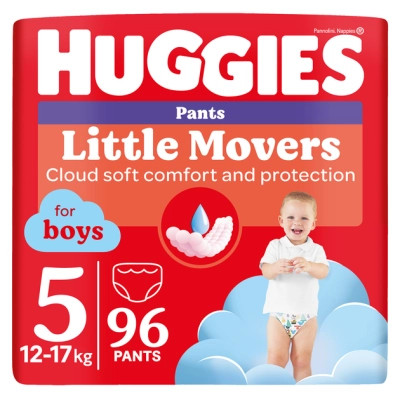 Подгузники Huggies Little Movers/Pants 5 (12-17 кг) для мальчиков 96 шт (5029054568163) Винница - изображение 1