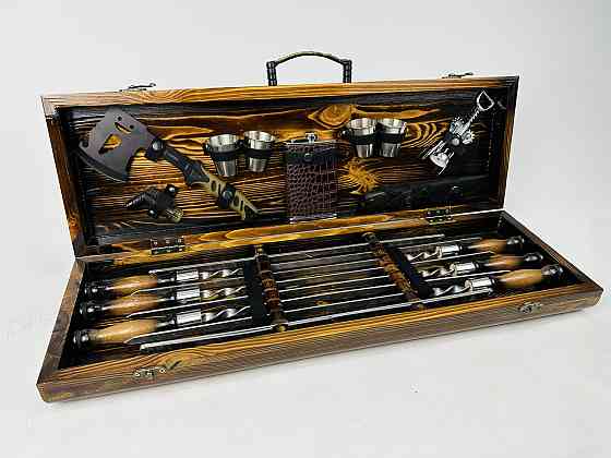 Подарочный набор шампуров в деревянном кейсе ФЕНИКС HAPPY DAYS Тернополь