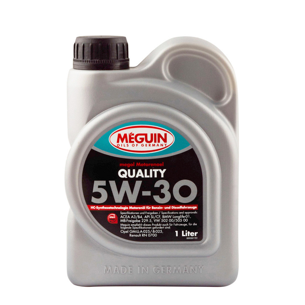 MEGUIN Quality SAE 5W-30 1 л — синтетична моторна олива для бензинових і дизельних двигунів, Opel, BMW, VW, Mercedes, Renault | 65 Ковель - фото 1