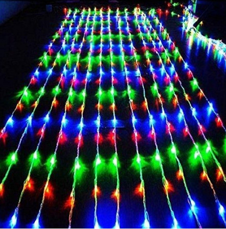 Гірлянда штора Водоспад 480 RGB led 3.0х3.0м Кольорова Вінниця - фото 4