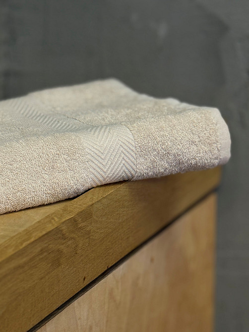 Ecotton Рушник Ecotton 70х130 см махровий молочного кольору Light Milk Київ - фото 4