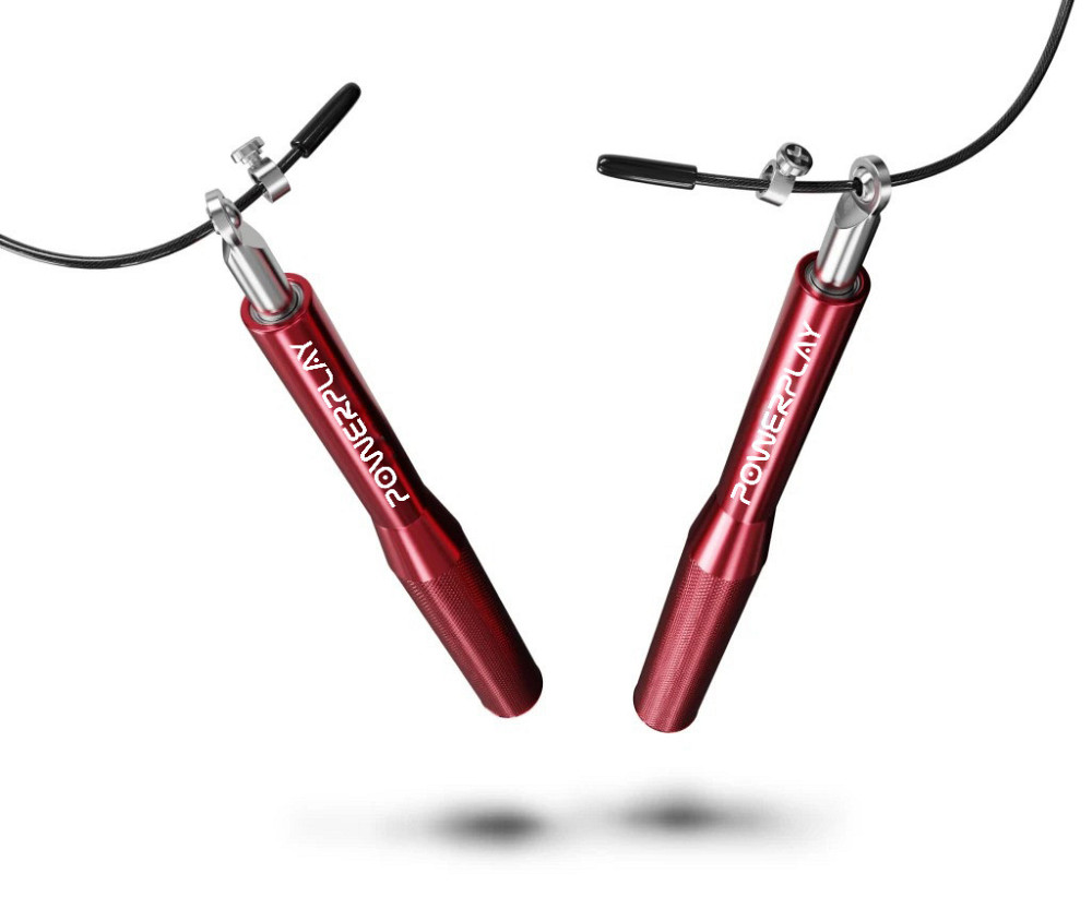 Скакалка швидкісна на підшипниках алюмінієва PowerPlay 4207 Elite Jump Rope Червона (3m.) Київ - фото 3
