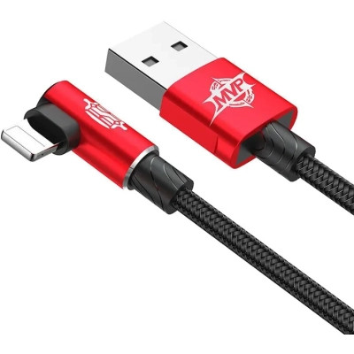 Дата кабель USB 2.0 AM to Lightning 2.0m 1.5A 90° corner red Baseus (CALMVP-A09) Вінниця - фото 2