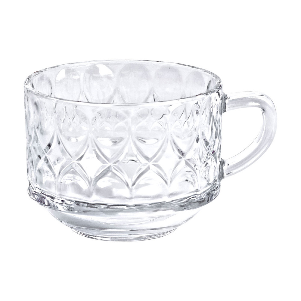 Yiwu Набір прозорих чашок 6 шт 270 мл скляних для чаю, для кави HP-YH-11 Киев - изображение 3