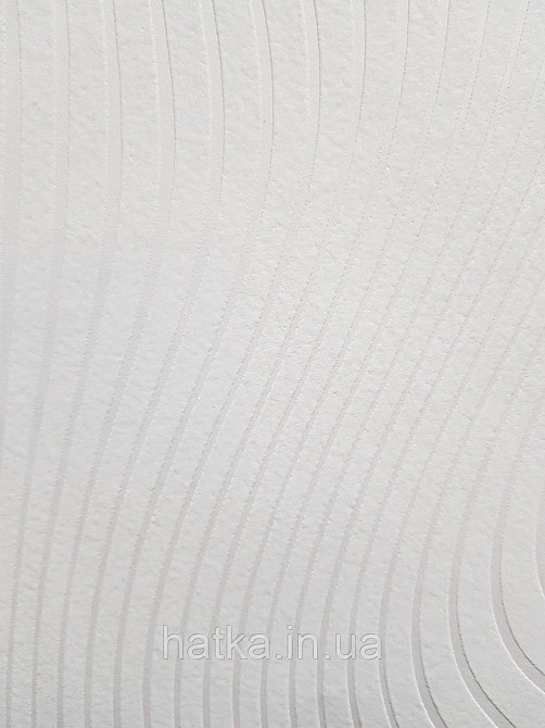 Обои под покраску виниловые на флизелине  Sintra Paint by 1.06x25 м волны полоски белые 857106 Киев - изображение 1