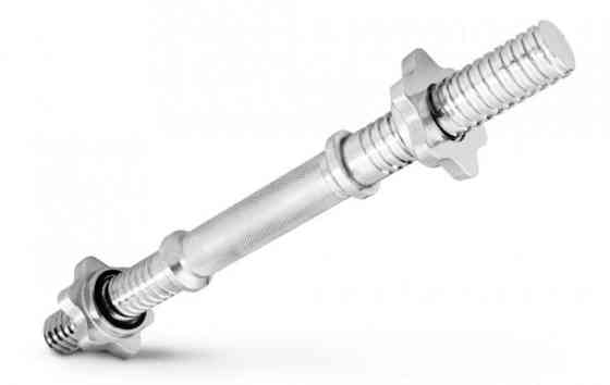 Грифи гантельні по 40 см з діаметром 25 мм 2 шт Гантелі, гирі, штанги та диски хромовані Київ