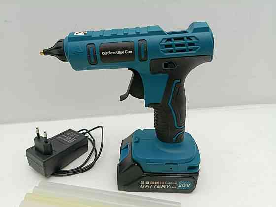 Акумуляторний клейовий пістолет Cordless Glue Gun 18V-21V (Комплект з акумулятором 20V 2.0Ah) ( Товар з вітрини) Луцьк