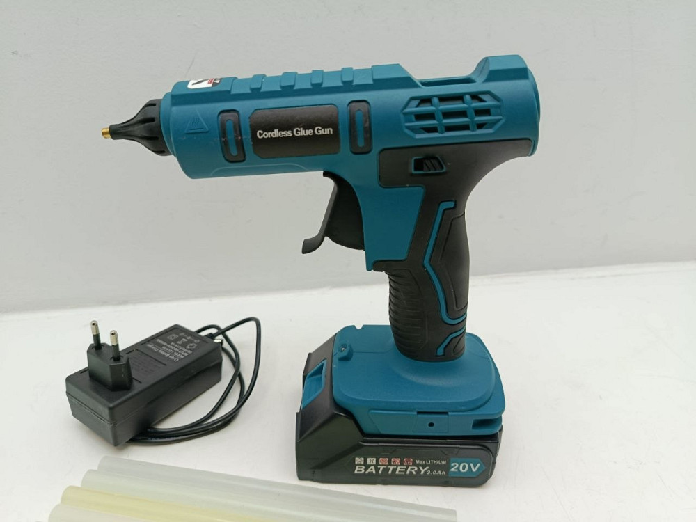 Акумуляторний клейовий пістолет Cordless Glue Gun 18V-21V (Комплект з акумулятором 20V 2.0Ah) ( Товар з вітрини) Луцьк - фото 2