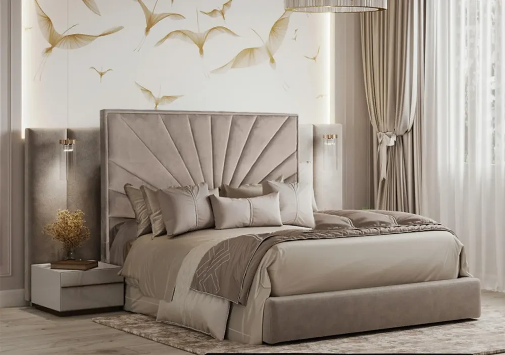 Ліжко Sunrise Comfort 120 х 190 см Simple З підйомним механізмом та нішою для білизни Мокко Київ - фото 3