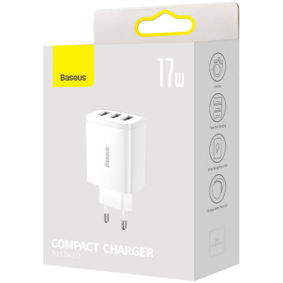 Зарядное устройство Baseus White (CCXJ020102) Винница - изображение 5