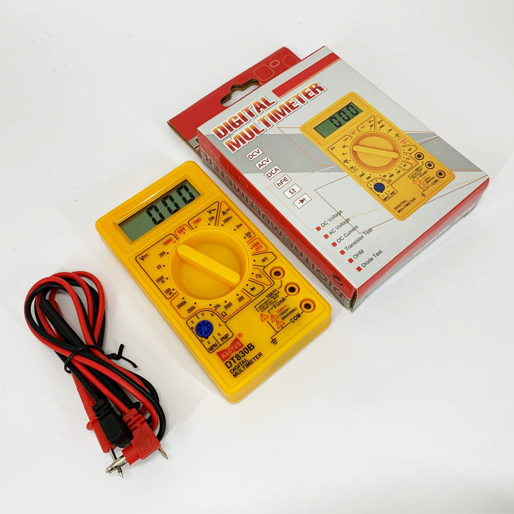 Універсальний високоточний мультиметр HAOYUE DT830B, Мультиметр для тестування електрообладнання MC-71 Івано-Франківськ - фото 9