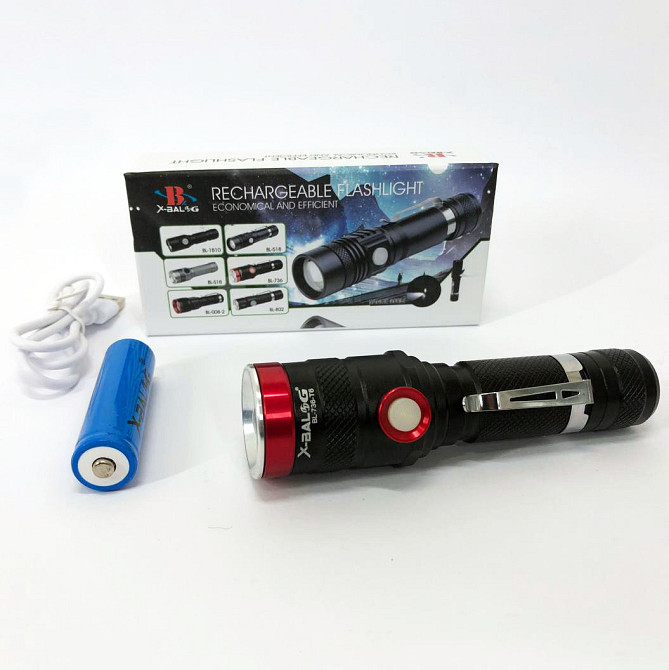 Армійські тактичні ліхтарі Bailong BL-736-T6, Ліхтар акумуляторний LED ліхтар Надпотужний лід UI-21 Львів - фото 9