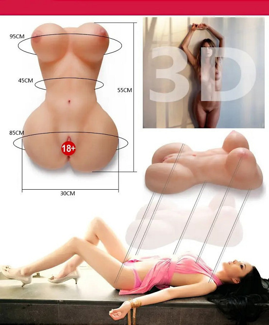 Мастурбатор-торс Fuck Me Bare Mega Masturbator вагина-анус без вибрации Sex Aura Киев - изображение 6