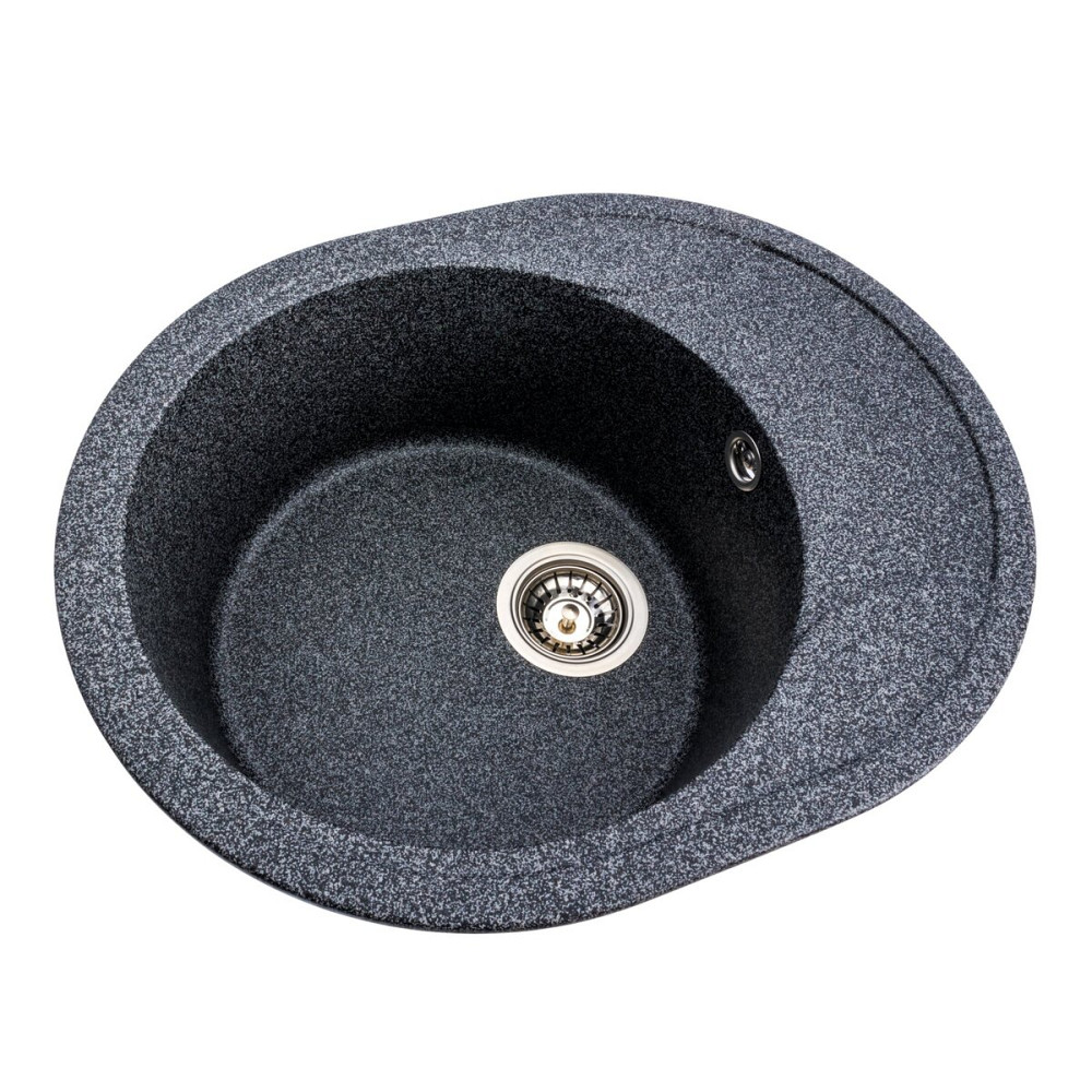Гранітна мийка для кухні VALESO ONYX 5847 матова Графіт Коломия - фото 2