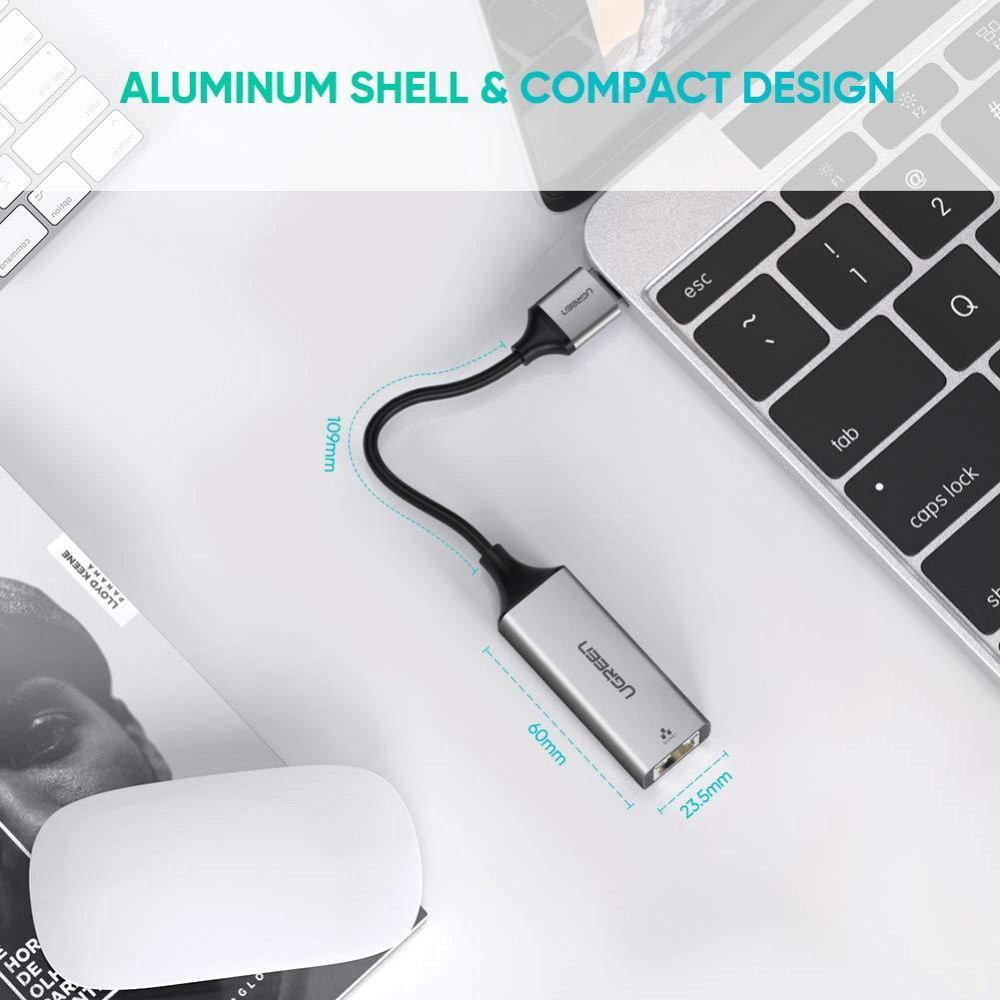 Зовнішня мережева карта / Мережевий адаптер USB 3.0 Gigabit Ethernet LAN RJ45 Ugreen 50922 (10/100/1000Mbps) Миколаїв - фото 7