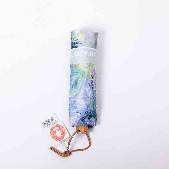 Парасолька механічна з принтом надійна з поліестеру діаметр 99 см Блакитна HP-23-3BL Коломыя