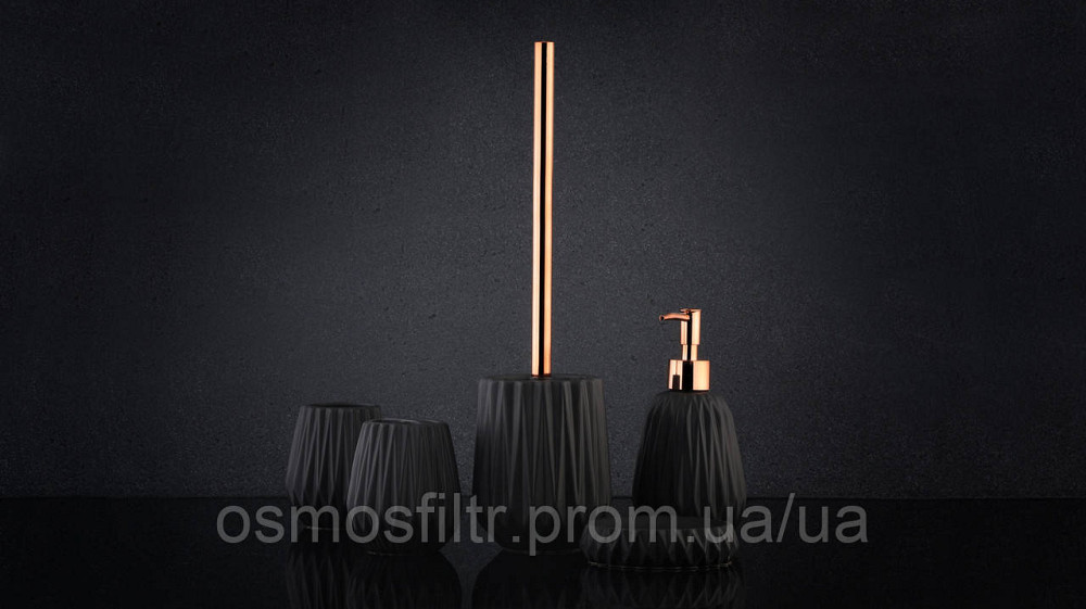 Мыльница Axentia Chicago доломит чёрная 11х3 см (128184) Киев - изображение 2