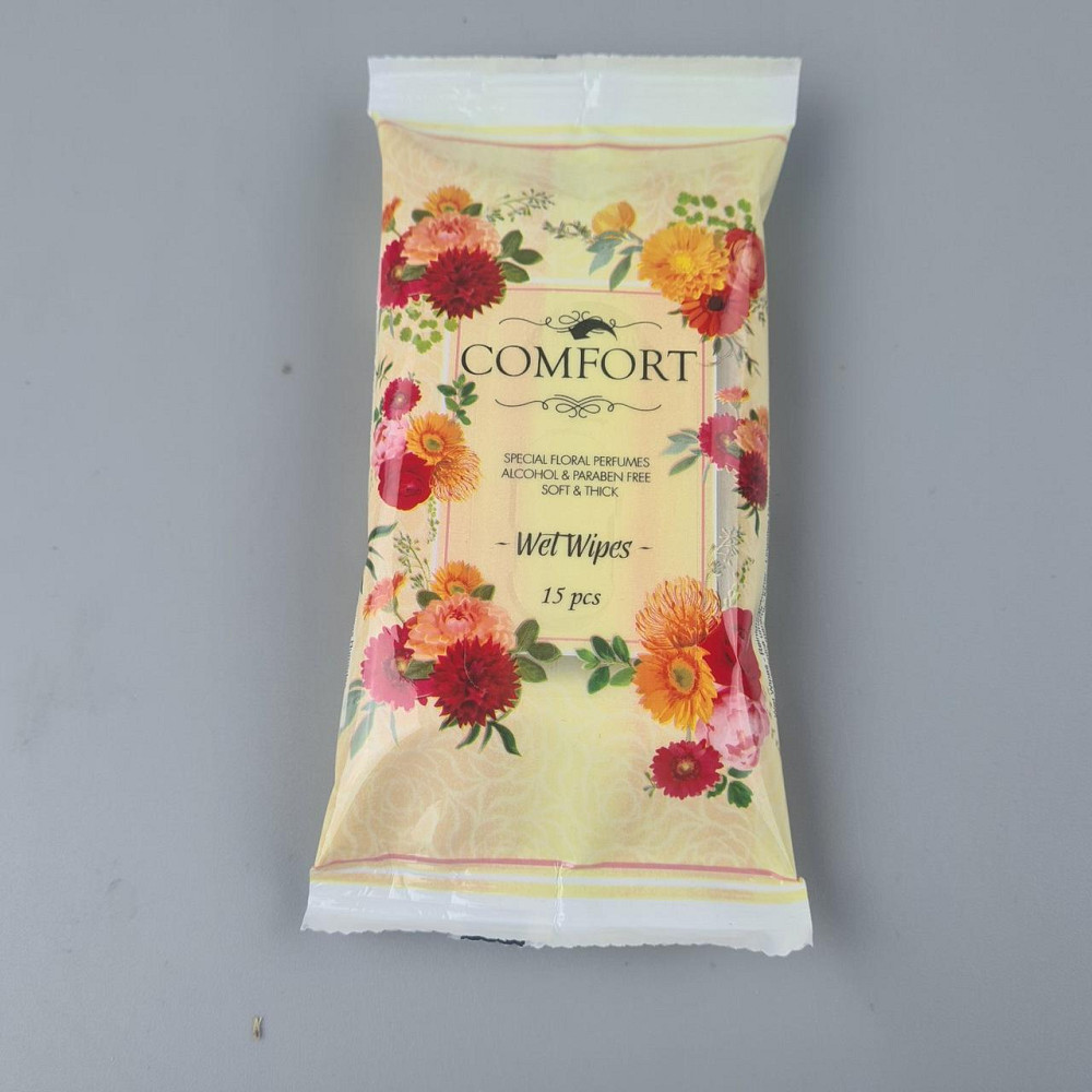 Волога серветка 15 шт "Comfort" (1 пачка) Харків - фото 1