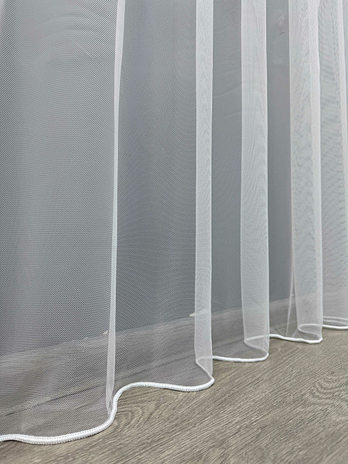 Тюль VR-Textil 1478т Грек-сітка однотонна Білий 300х270 см (40-395) Київ - фото 8