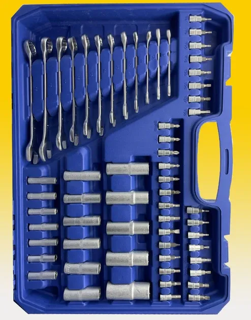 Набір інструментів UKC 216 предметів: універсальний комплект Cr-V для ремонту авто, дому та майстерні Одеса - фото 3