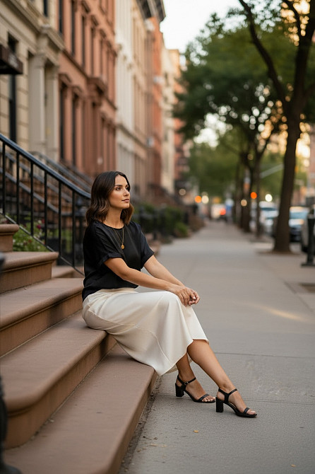 Жіноча спідниця шовкова Білий 50/52 Харків - фото 6