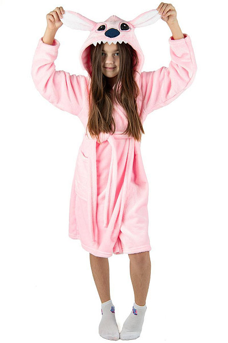 Халат дитячий, велсофт, Ангел рожевий топ 122 Київ - фото 1