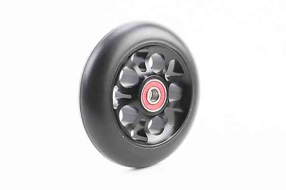 Колесо трюкового самоката 100мм, алюмінієве, пром-підшипники 608 (8х22х7) 2RS, чорне тип 1 Київ