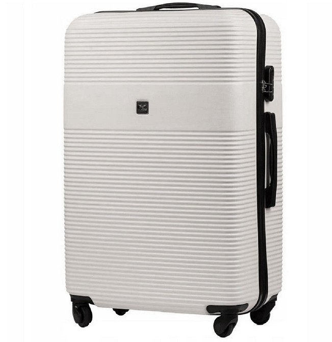 Чемодан пластиковый WINGS 5398 большой 75 см коричневый Киев - изображение 1