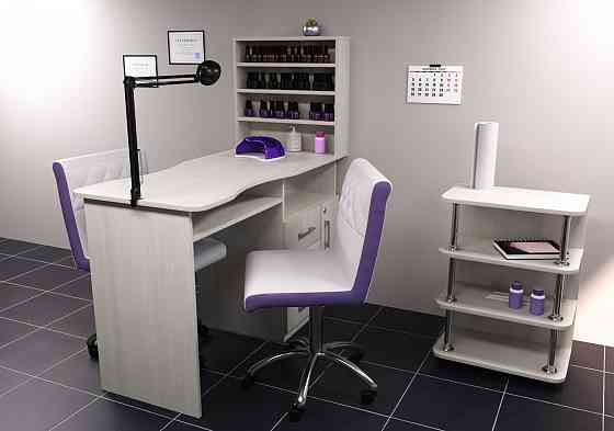 Стіл манікюрний СМ-1, Дуб Шамони Світлий, 1230/550/1264 Львів