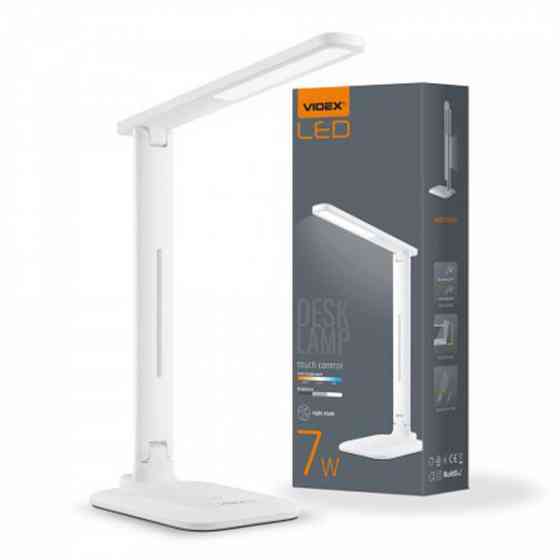 LED лампа настільна VIDEX VL-TF02W 7W 3000-5500K 220V (24712) Київ
