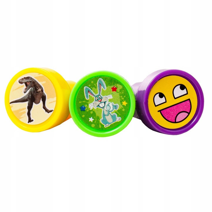 Набор штампов 60 шт / 6 цветов с разными дизайнами для детей Kruzzel (22388) Нововолынск - изображение 4