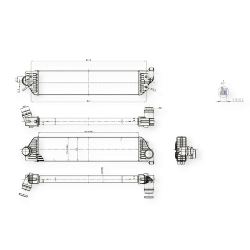 Радиатор Renault Master 2.3dCi 10- RWD интеркулера Мукачево - изображение 1