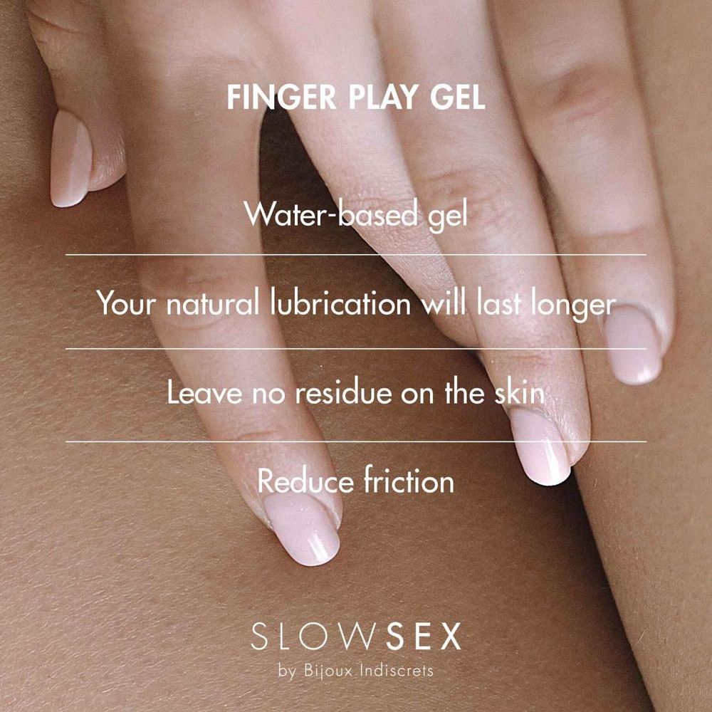 Гель-змазка для мастурбації Bijoux Indiscrets Slow Sex Finger play gel Sex Aura Київ - фото 4