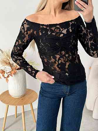 Жіночий базовий лонгслів з турецького гіпюра Одеса