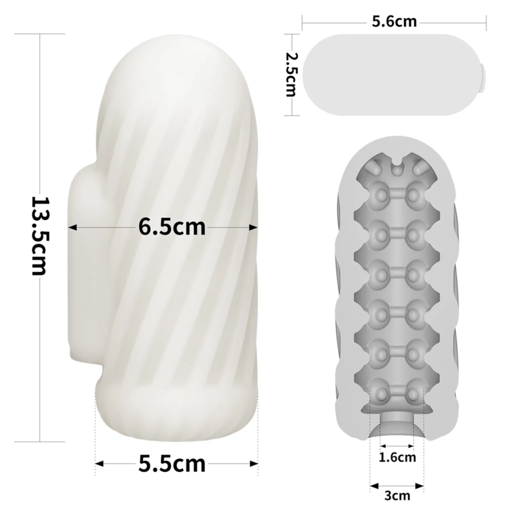 Мастурбатор - Knights Ring Vibrating Dual Purpose Sleeve-Spiral Sex Aura Київ - фото 3