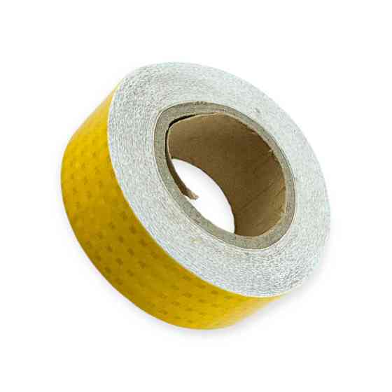 Стрічка 5см х 25м (жовта) світловідбивна Мукачево