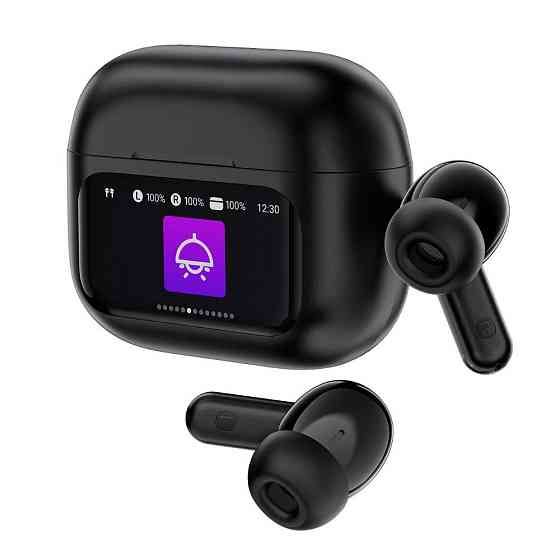 Бездротові навушники TWS ACEFAST W6 smart screen,ENC, IPX4, Black Одеса