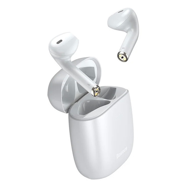 Бездротові Bluetooth-навушники BASEUS Encok W04 True Wireless Earphones NGW04-02 (Білі) Миколаїв - фото 3