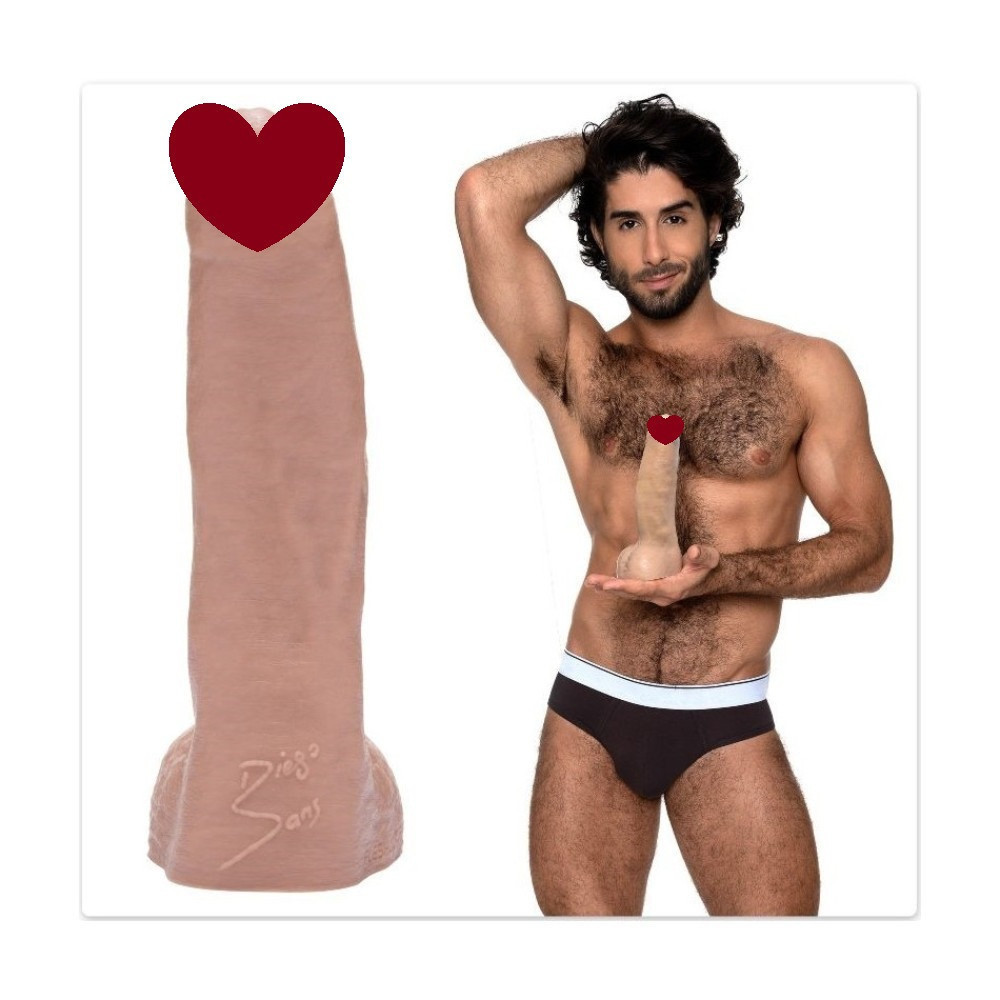 Фалоімітатор з мошонкою та закритою головкою реалістичний Fleshjack Boys-Diego Sans Dildo, тілесний Sex Aura Київ - фото 1