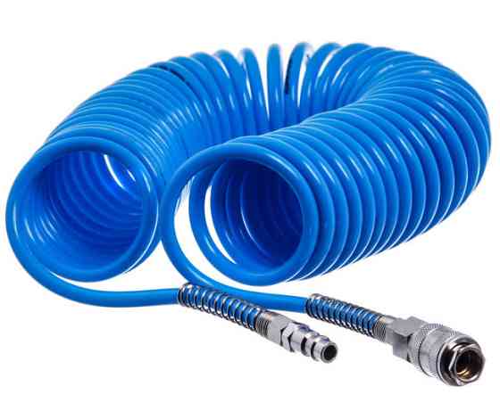 Шланг для компрессора 15 м спиральный полиуретановый 6,5*10мм AIRKRAFT AHC46-G Одесса