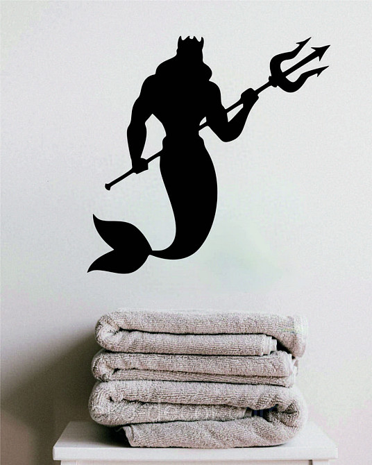 Декоративное настенное 3D Панно «Морской царь» Декор на стену с объемом 90*87 см, Черный Киев - изображение 4