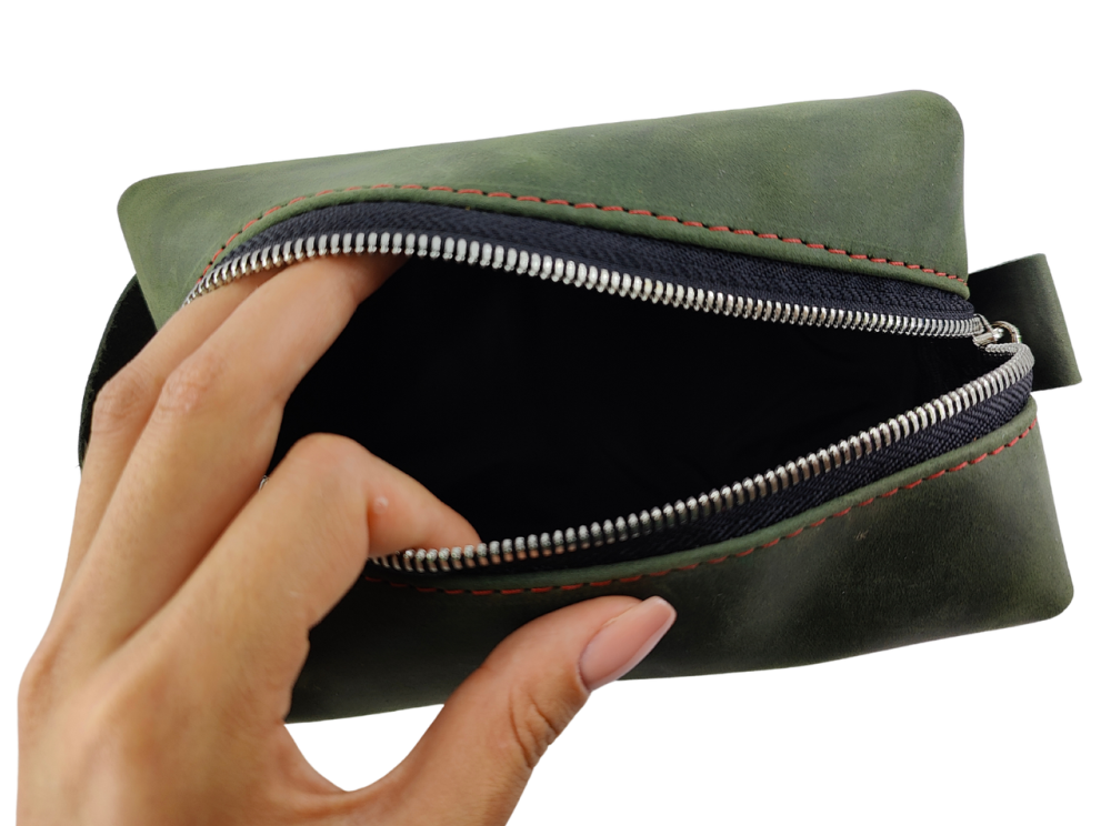 Косметичка несесер на блискавці PES з натуральної шкіри Київ - фото 4